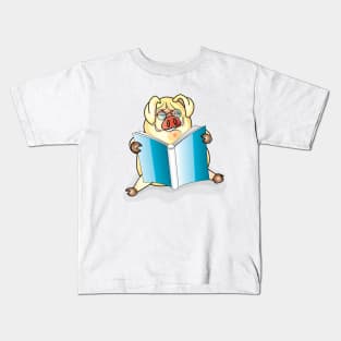 Pig Reading A Book Kids T-Shirt